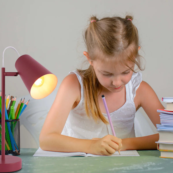 Sleek Cut Cone Desk Lamp in Vibrant Colours - Modern Elegance