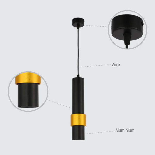 Sleek Cylinder Pendant Downlight GU10