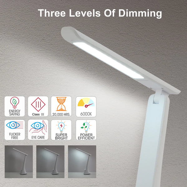 Sleek Foldable LED Desk Lamp with Touch Control