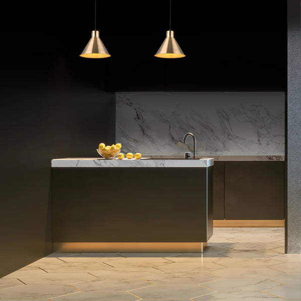 Sleek Industrial Cone Pendant Light
