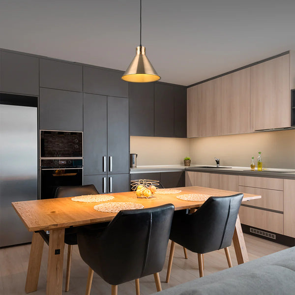 Sleek Industrial Cone Pendant Light
