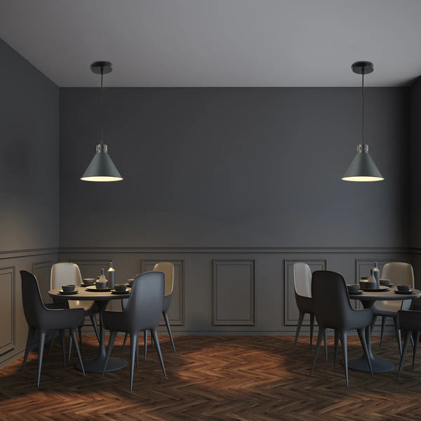Sleek Industrial Cone Pendant Light