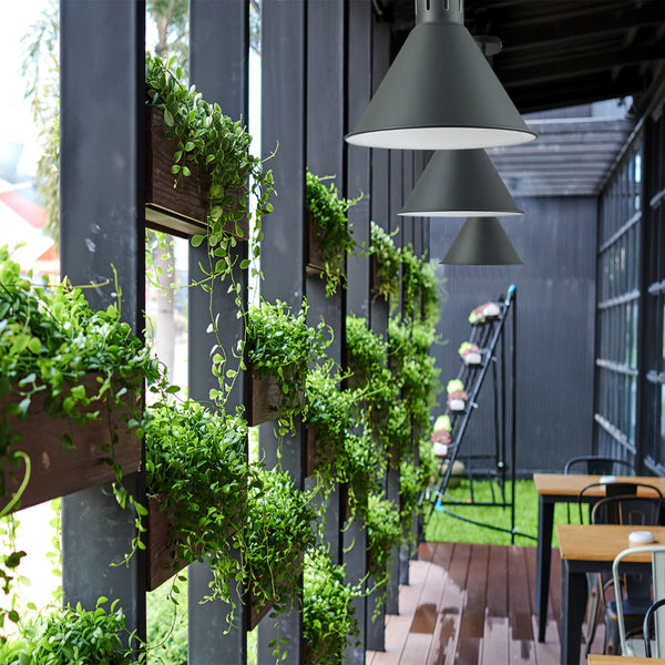 Sleek Industrial Cone Pendant Light