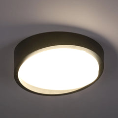 Sleek LED Bulkhead Light IP65 Ceiling Wall Interior Exterior 18W 4000K Black