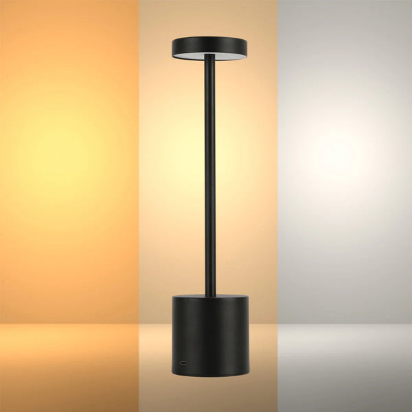 Sleek Portable Rechargeable LED Column Table Lamp