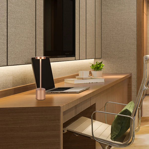 Sleek Portable Rechargeable LED Column Table Lamp