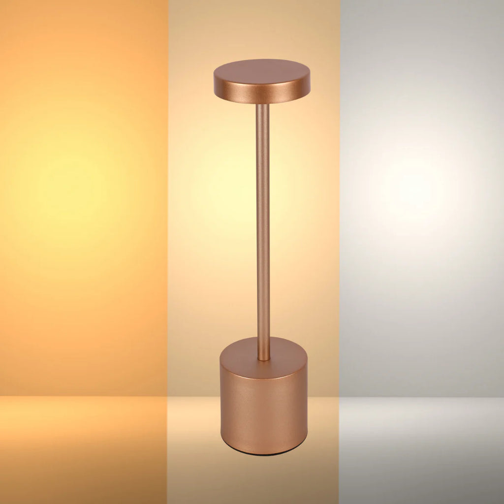 Sleek Portable Rechargeable LED Column Table Lamp