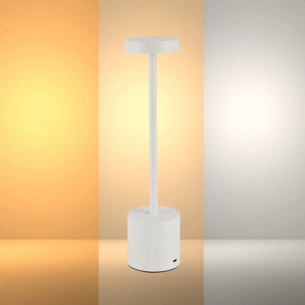 Sleek Portable Rechargeable LED Column Table Lamp