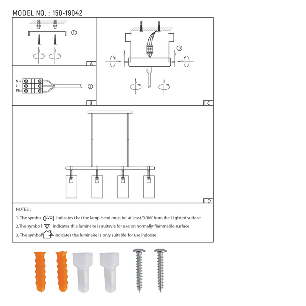 Smoky Glass Chandelier - Linear & Round Variants Adjustable Drop