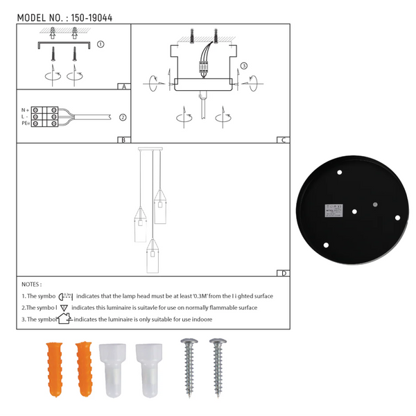 Smoky Glass Chandelier - Linear & Round Variants Adjustable Drop