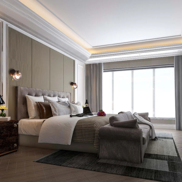 Elegant Globe Wall Light with Pull Down Switch - Smoky Glass
