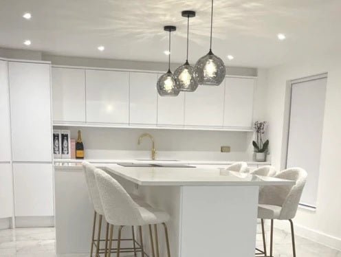 Celestial Dimpled Glass Globe Pendant Ceiling Light