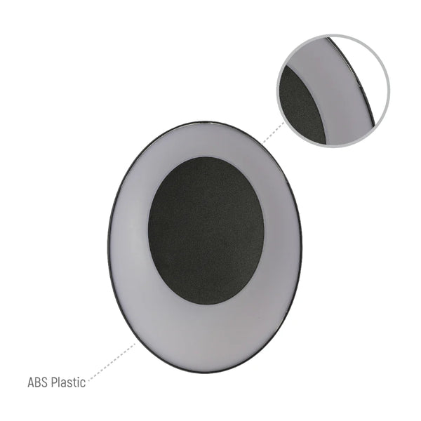 Solar Eclipse Black Plastic Modern LED Outdoor Wall Light 15W Warm White