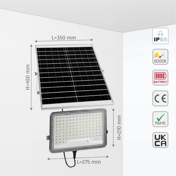 Solar LED Floodlight with Remote Control