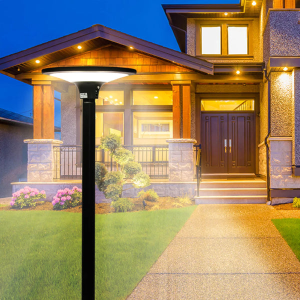 TEKLED Solar LED Post-Top Area Light 20W 4000K - Black