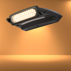 Solar-Powered Tiltable LED Wall Light, Motion Sensor, 3000K Warm White, Rechargeable, Outdoor Use