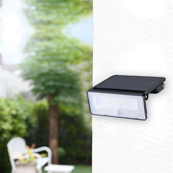 Solar-Powered LED Security Wall Light with PIR Sensor