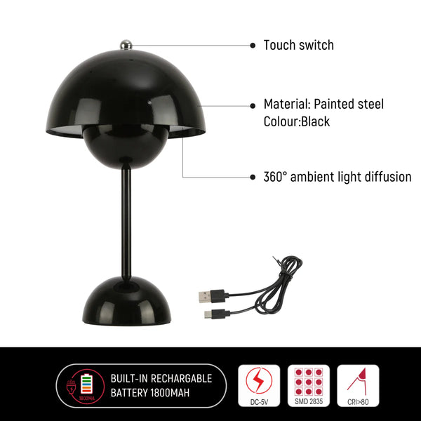 Spherical Harmony LED Table Lamp – Dual-Colour Elegance