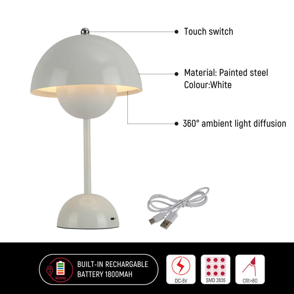 Spherical Harmony LED Table Lamp – Dual-Colour Elegance