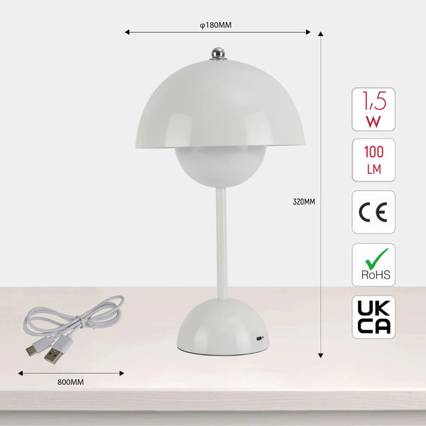 Spherical Harmony LED Table Lamp – Dual-Colour Elegance