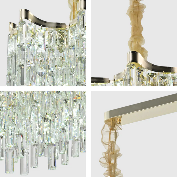 Star Crystal Chandelier Ceiling Light