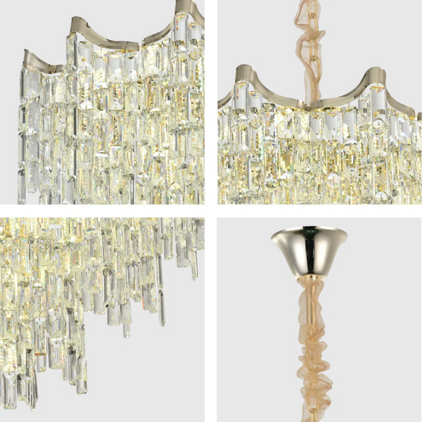 Star Crystal Chandelier Ceiling Light