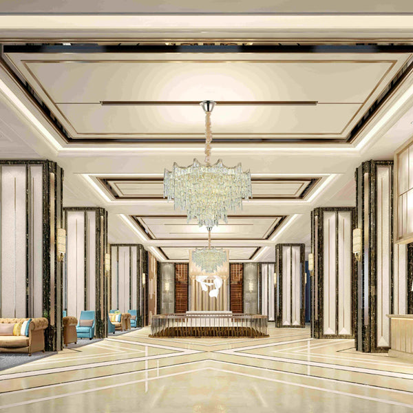 Star Crystal Chandelier Ceiling Light