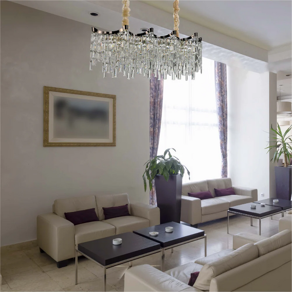 Star Crystal Chandelier Ceiling Light
