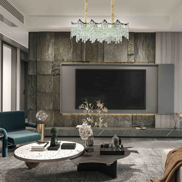 Star Crystal Chandelier Ceiling Light