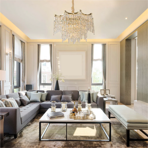 Star Crystal Chandelier Ceiling Light