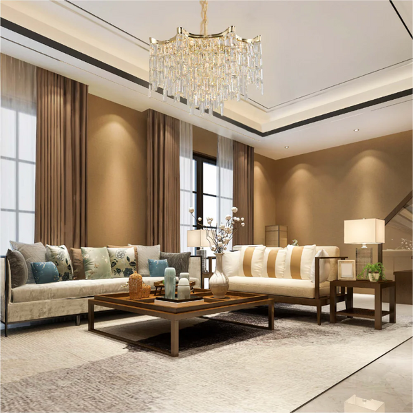 Star Crystal Chandelier Ceiling Light