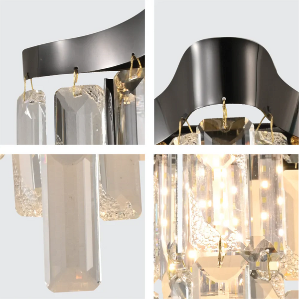 Star Crystal Chandelier Wall Light