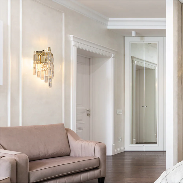 Star Crystal Chandelier Wall Light