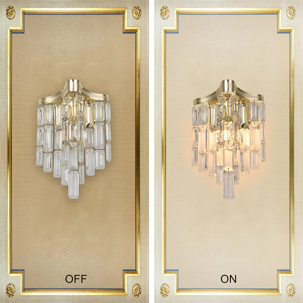 Star Crystal Chandelier Wall Light