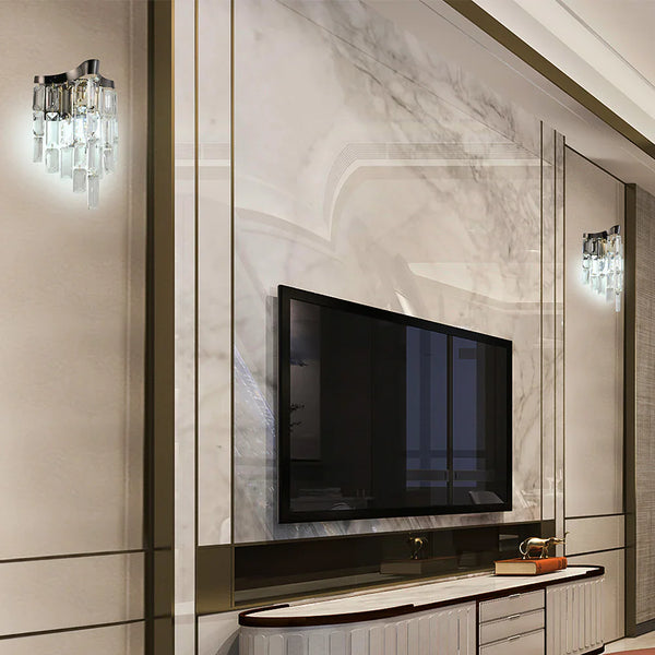 Star Crystal Chandelier Wall Light