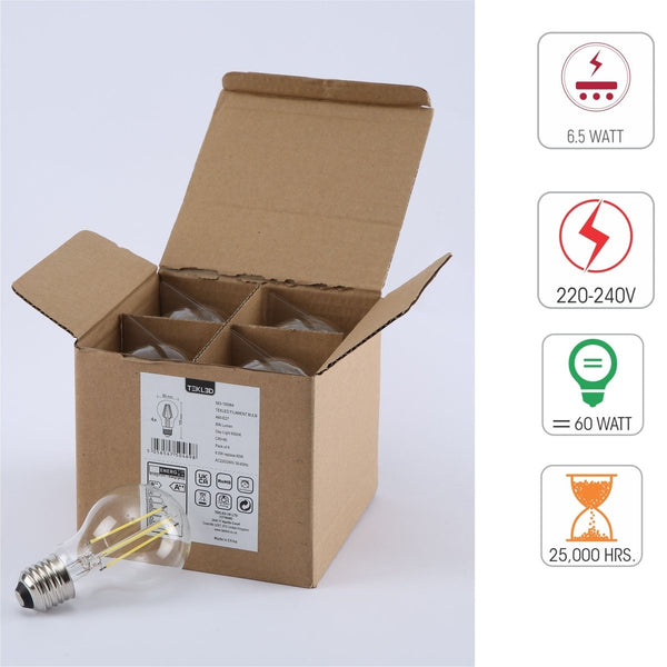 LED Filament A60 GLS Bulb E27 Edison Screw