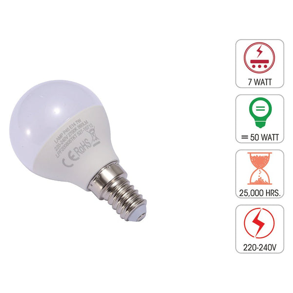 Canes LED Golf Ball Bulb P45 E14 Small Edison Screw 6W