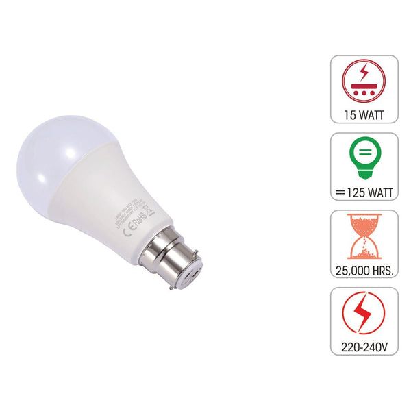 Leo LED GLS Bulb A60 B22 Bayonet Cap