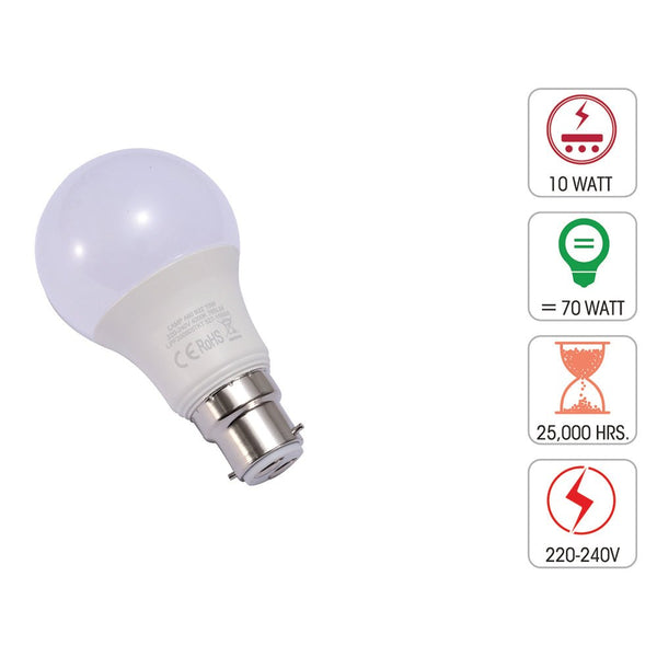 Leo LED GLS Bulb A60 B22 Bayonet Cap