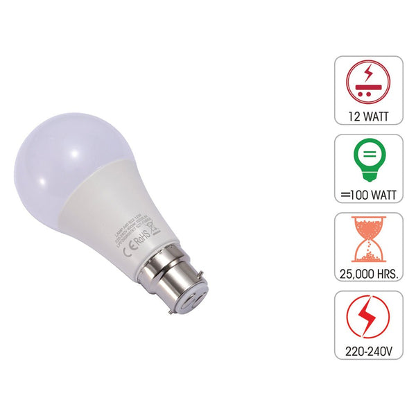 Leo LED GLS Bulb A60 B22 Bayonet Cap