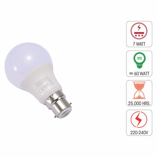 Leo LED GLS Bulb A60 Dimmable B22 Bayonet Cap