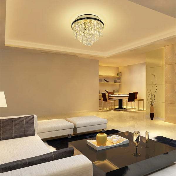 Tiered Flush Chandelier Ceiling Light