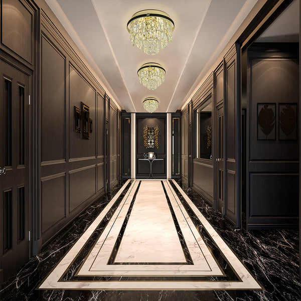 Tiered Flush Chandelier Ceiling Light