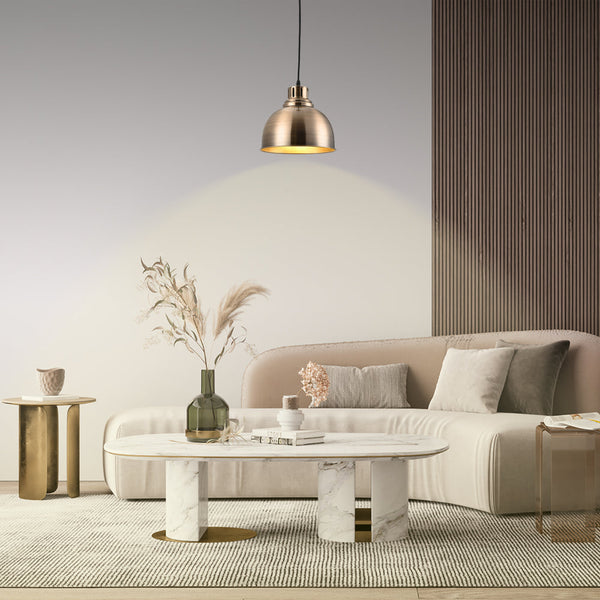 TEKLED
Timeless Classic Dome Pendant Light - Brass