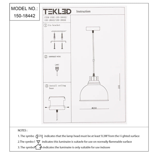 Timeless Classic Dome Pendant Light