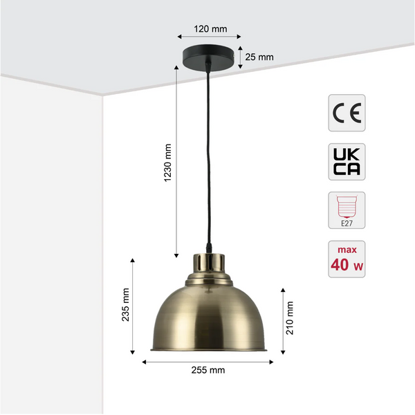 Timeless Classic Dome Pendant Light