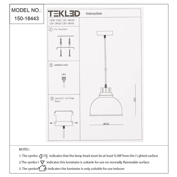 Timeless Classic Dome Pendant Light