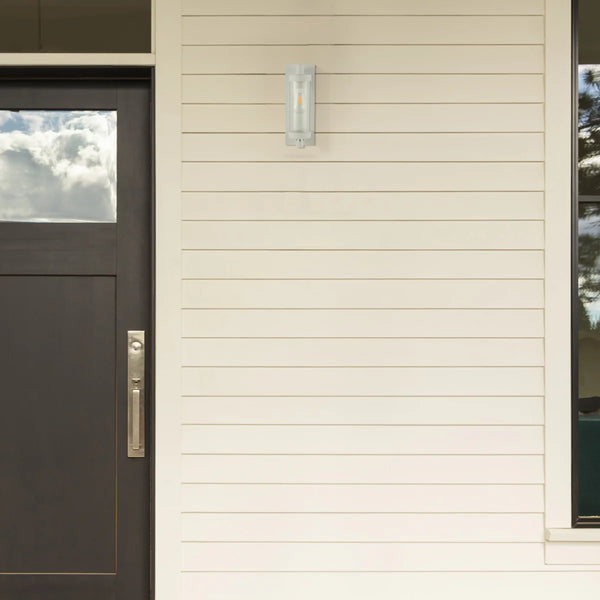 Timeless Elegance Wall Sconce - Durable Glass & Aluminium E27 Compatible Outdoor/Indoor Light
