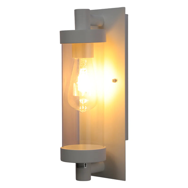 Timeless Elegance Wall Sconce - Durable Glass & Aluminium E27 Compatible Outdoor/Indoor Light