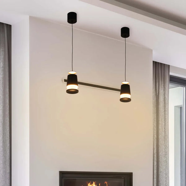 Torchlight LED Pendant Downlight 10W Black Finish, 3000K Warm White